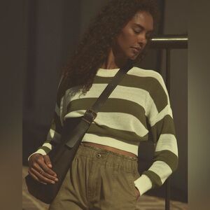NWT Madewell Loose Knit Crewneck Sweater in Bright Ivory